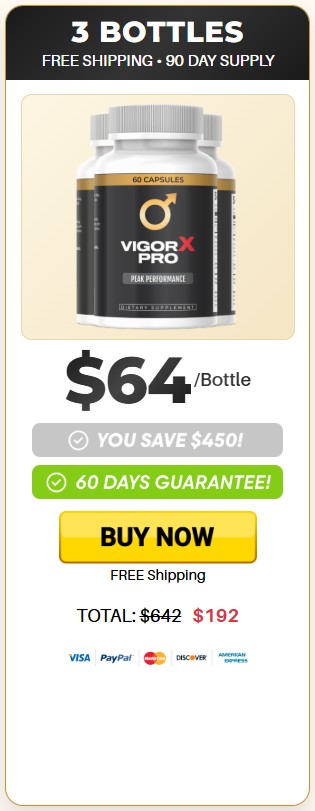 VigorX Pro 3 Bottle Price